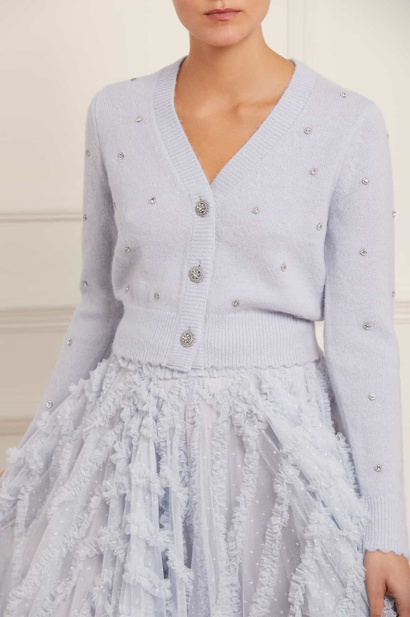 Broderie Anglaise Cropped Cardigan - OBSOLETES DO NOT TOUCH