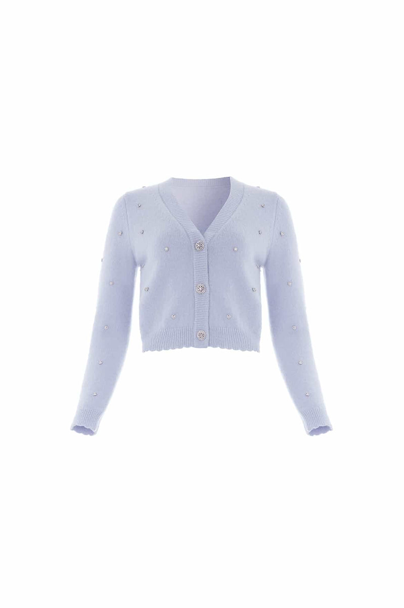 Broderie Anglaise Cropped Cardigan - OBSOLETES DO NOT TOUCH