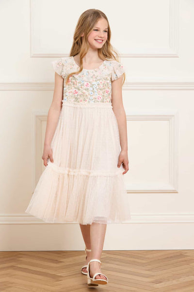 Antoinettes Floral Bodice Kids Dress