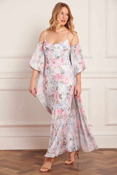 Camille's Garden Azeline Chiffon Off-Shoulder Cape