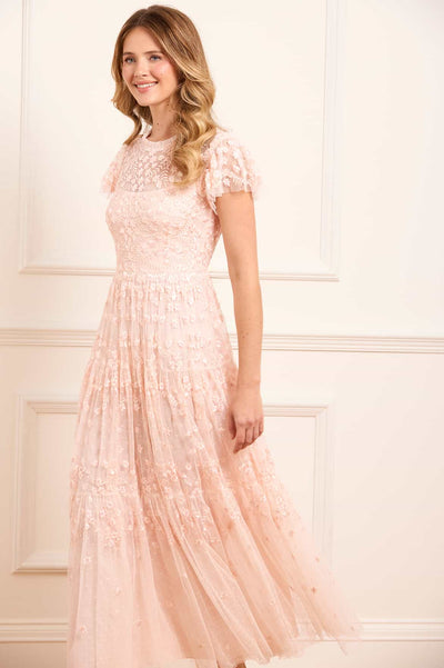 Clover Short Sleeve Ankle Gown