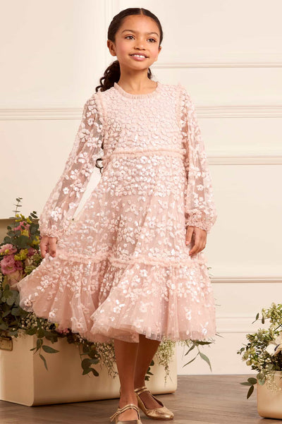 Maeva Long Sleeve Kids Dress