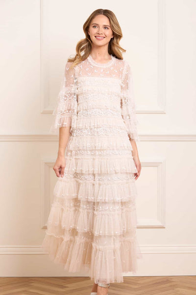 Emily Spitzen-Knöchel-Kleid