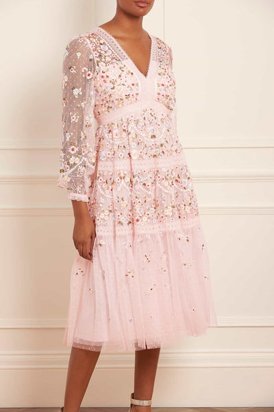 Girlanden-Band-Midaxi-Kleid