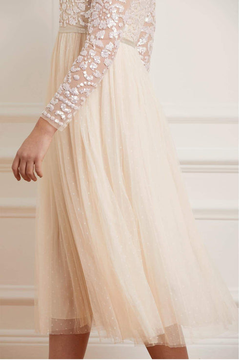 Vestido Bailarina Corpiño Tempest - Beige