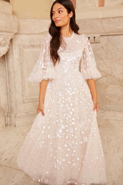 Constellation läikiv pahkluu kleit