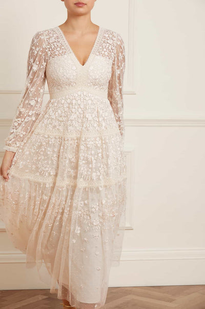 Robe de cheville à rubans Celestia