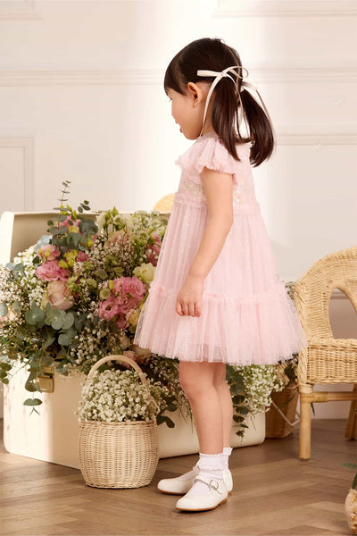 Robe pour bébé avec corsage à confettis