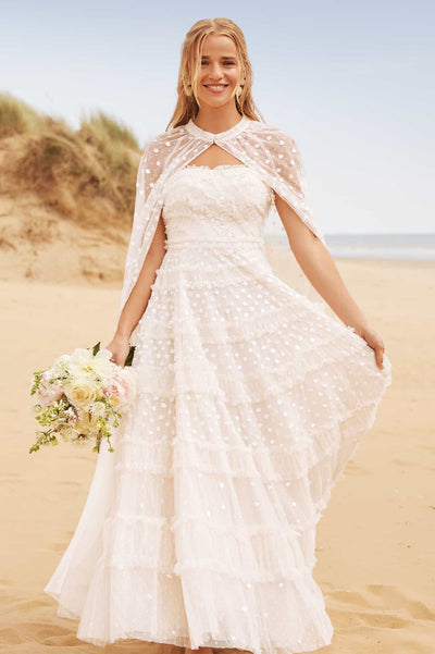 Cape Midaxi ouverte Dot Shimmer