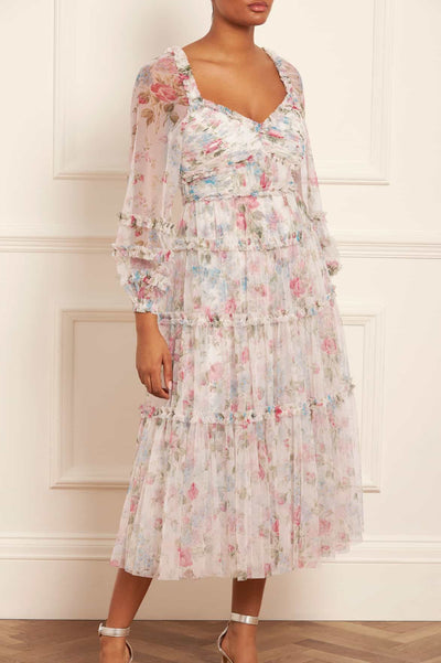 Robe ballerine fantaisie florale