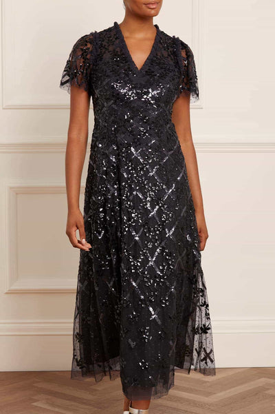 Robe à chevilles en treillis de jardin