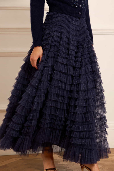 Jupe de cheville à volants Hattie