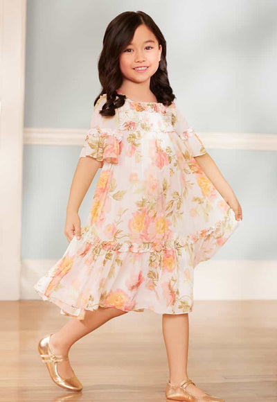 Peony Primrose Robe en mousseline Bella Kids