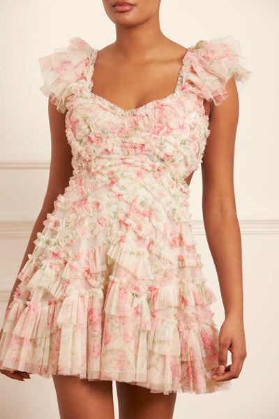 Summer Posy - Lola - Mini robe dos nu en microfibre