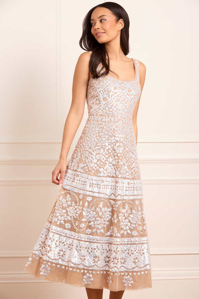 Aurora Scoop Neck Ballerina Dress