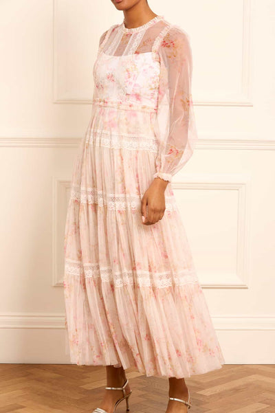 Elvarázsolt kert csipke bokaruha