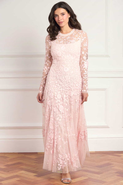 Rosa Round Neck Ankle Gown