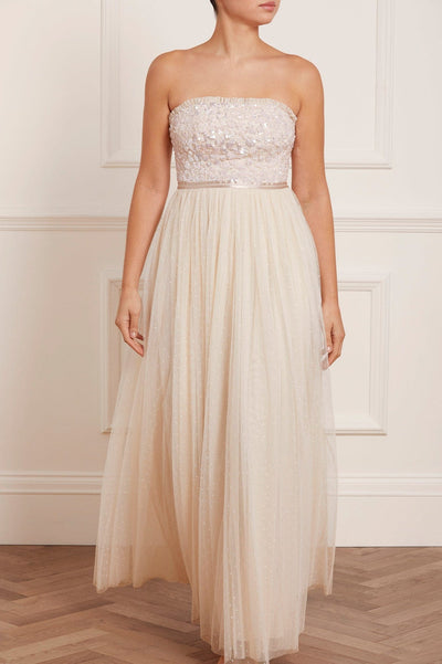 テンペスト ストラップレスコルセットボディスガウン