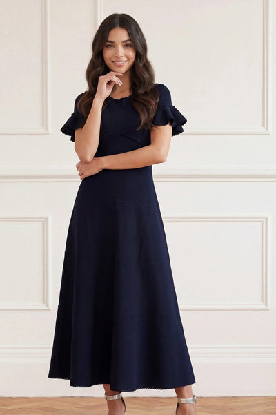 ラップフロントニットガウン