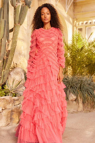 Suknia z okrągłym dekoltem Lana