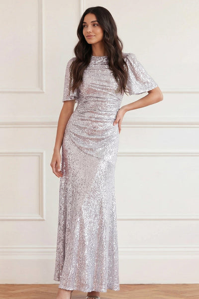 Valentina Round Neck Gown