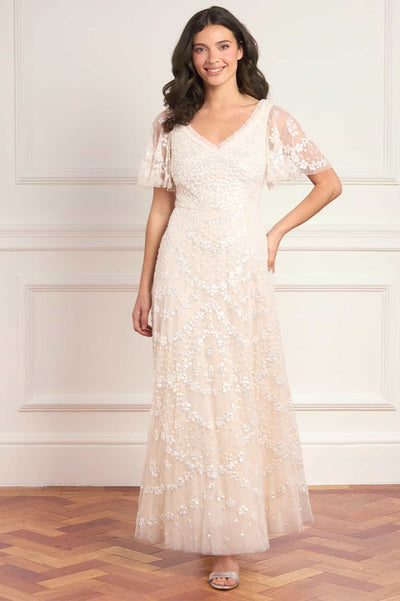 Isobel Sequin Ankle Gown