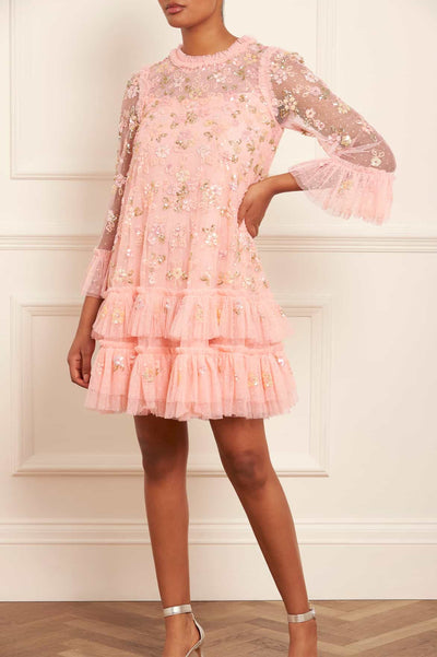 Мини-платье с блестками