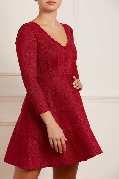 Трикотажное мини-платье Shimmer