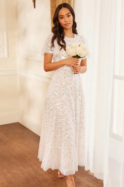 Šaty Deco Dot Gloss Ankle Gown