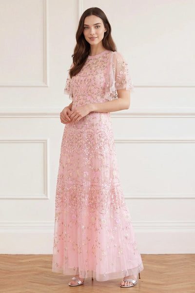 Sweet Petal Short Sleeve Gown