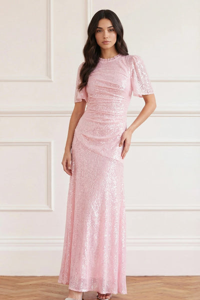 Valentina Round Neck Gown