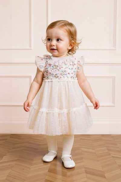Antoinettes Floral Bodice Baby Dress