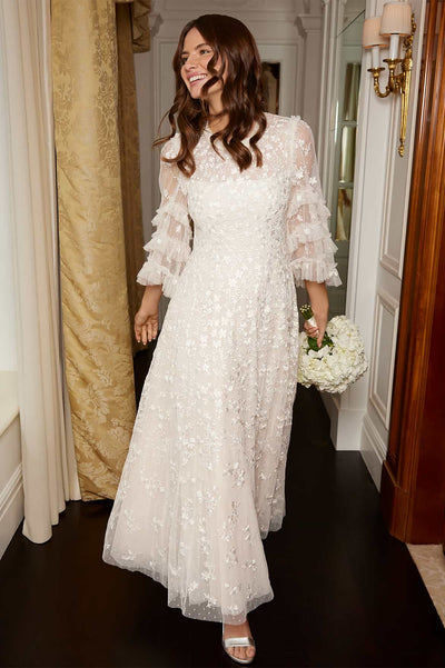 埃弗雷特-布鲁姆圆领及踝长裙