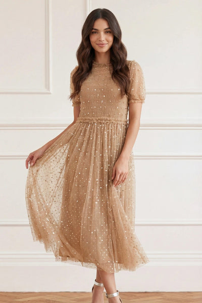 Sequin Giselle Smocked Ballerina Dress