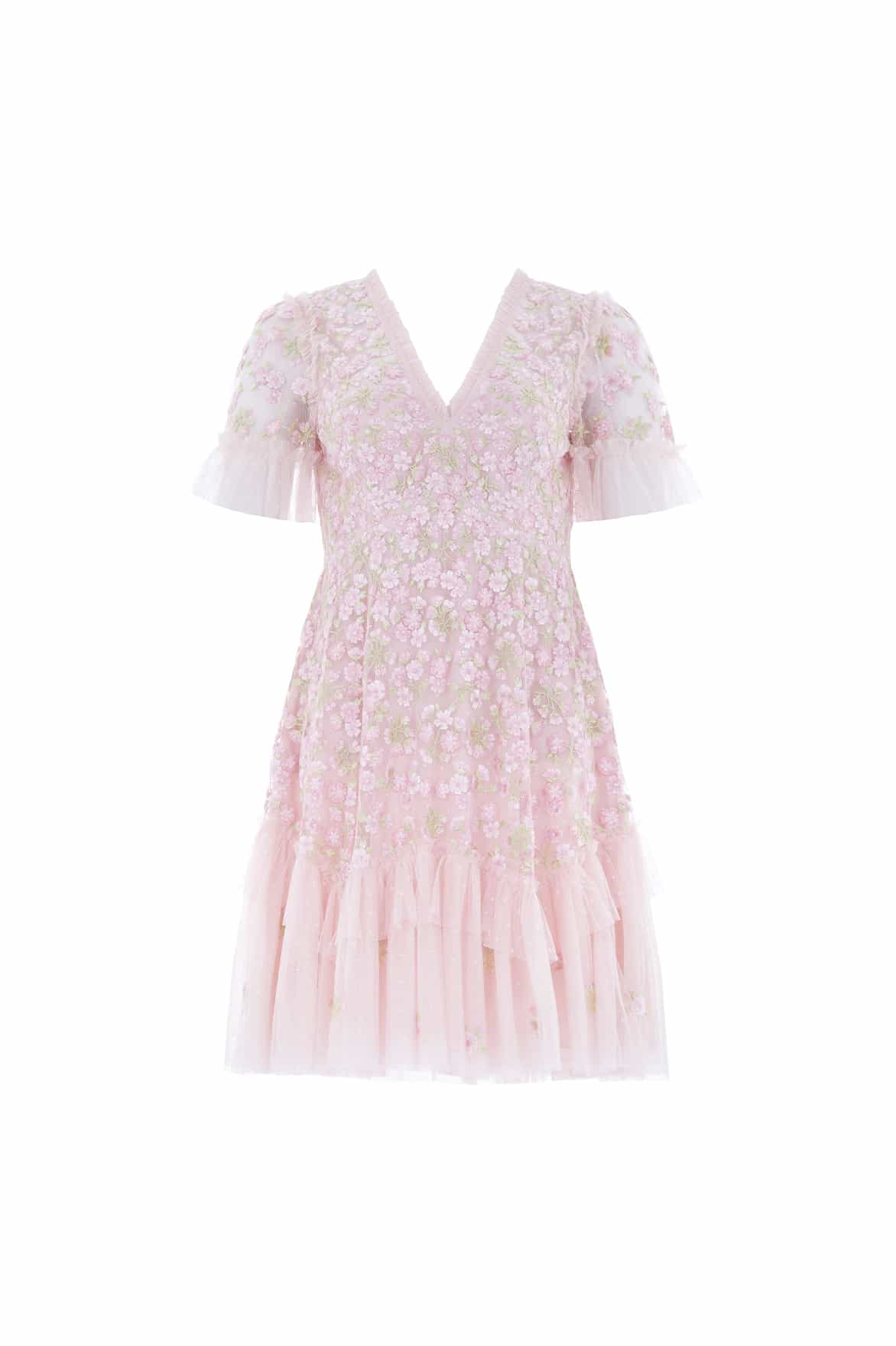 Evening Primrose Micro Mini Dress – Pink | Needle & Thread
