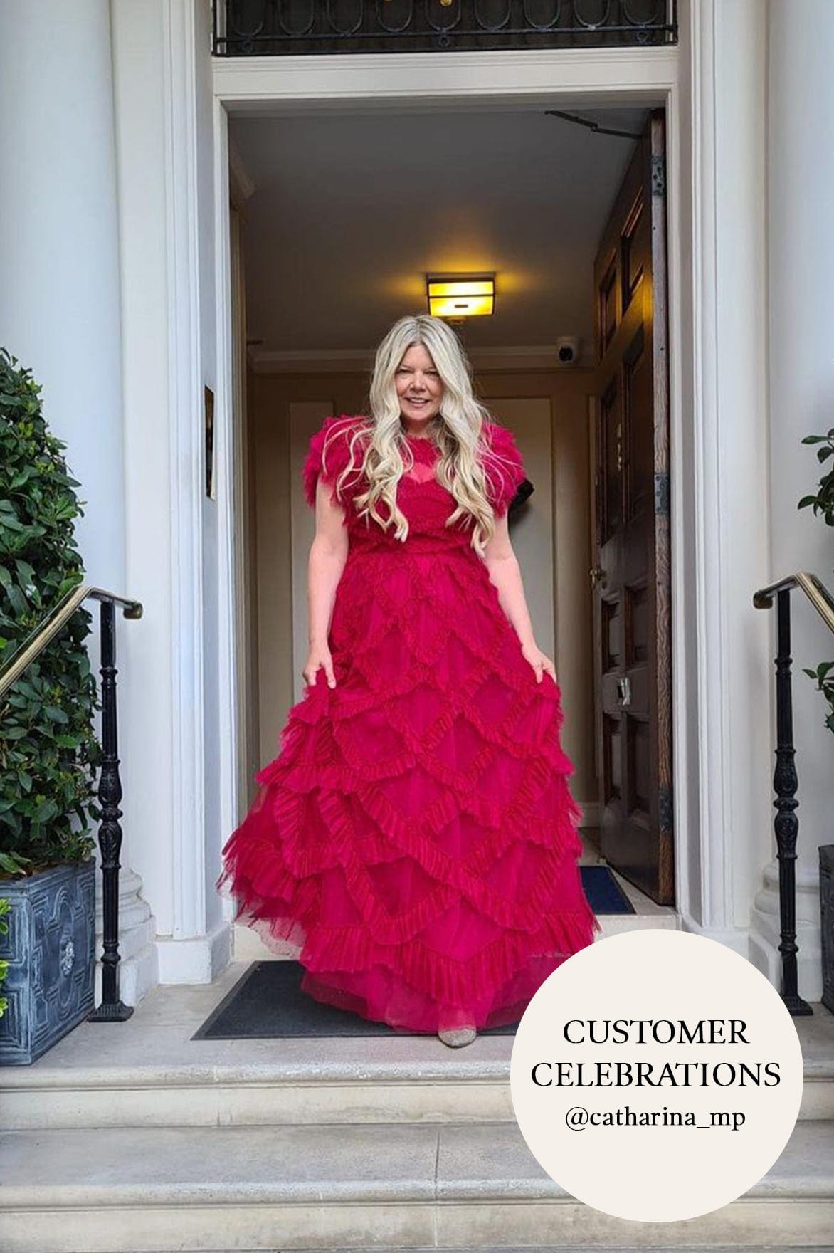 Genevieve Ruffle Gown - Main Image