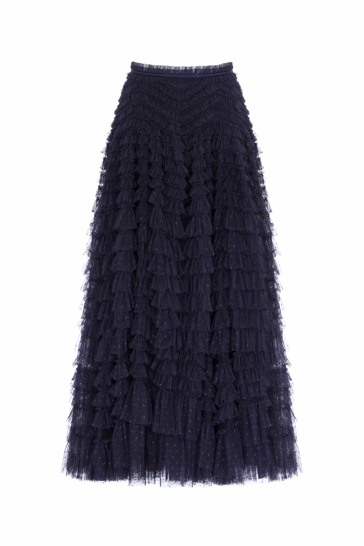 Hattie Ruffle Ankle Skirt – Blue Needle Thread