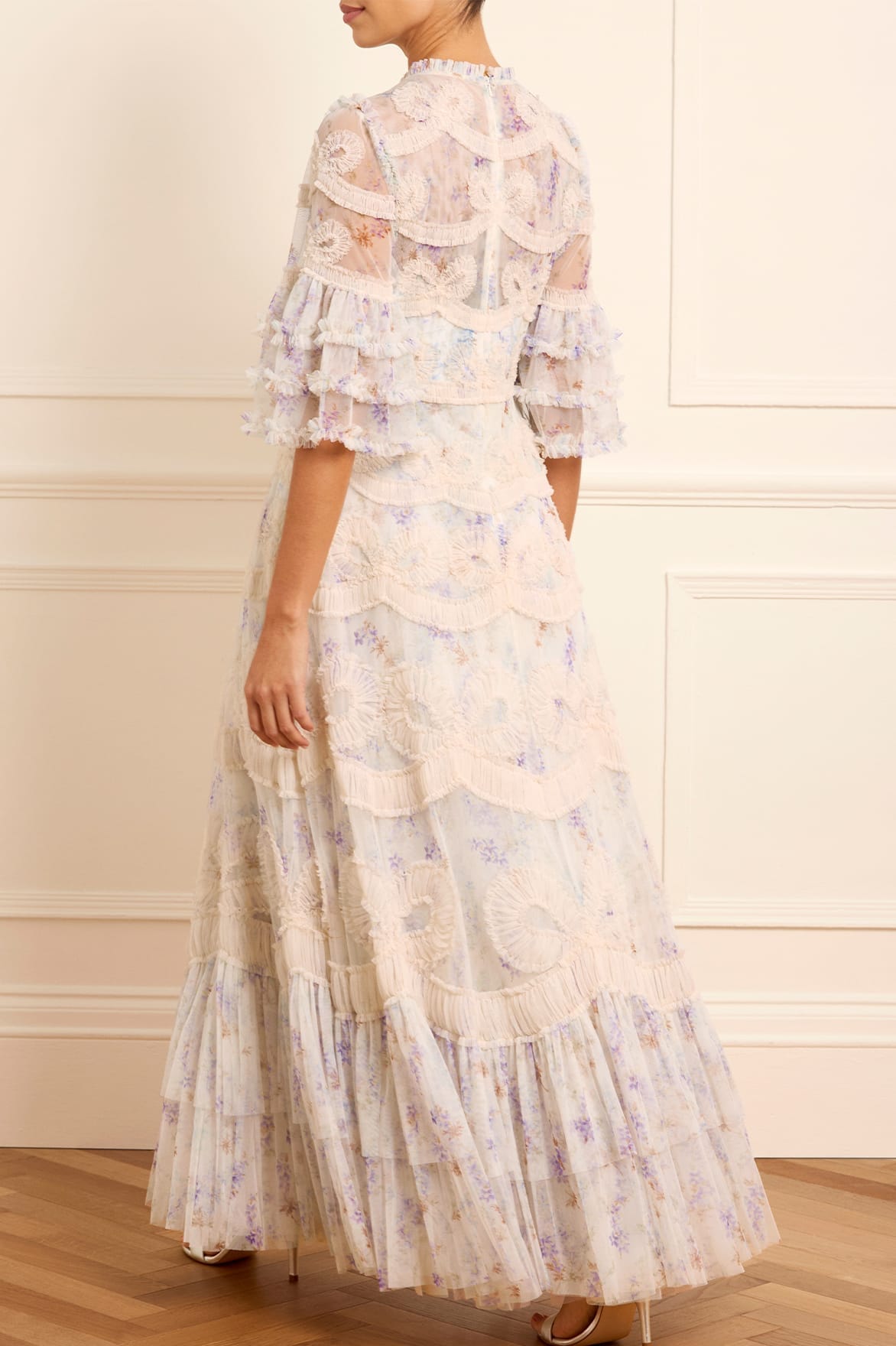 Tulle Maxi Needle And Thread Floral Maxi Skirt English Rose