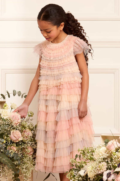 Petra Ruffle Kids Dress
