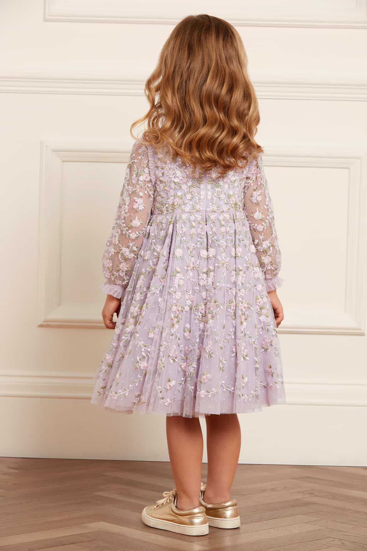 Lilac top girl dresses