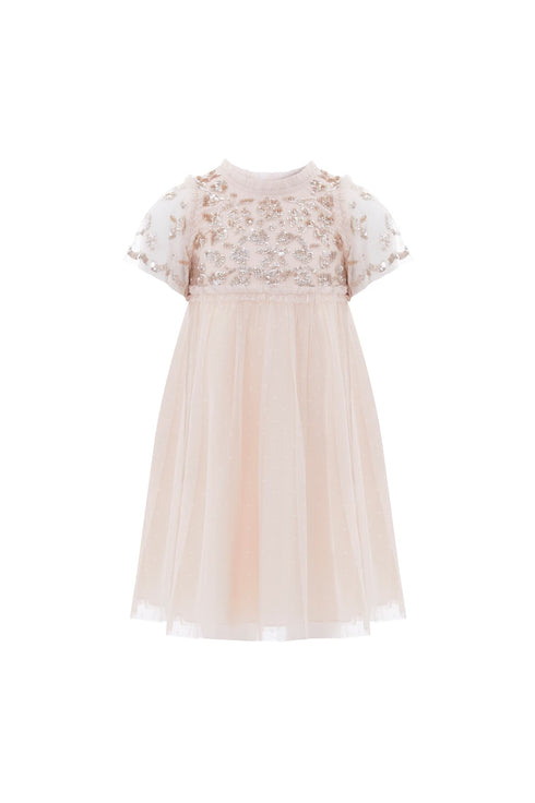 Lilybelle Sequin Kids Dress - Pink