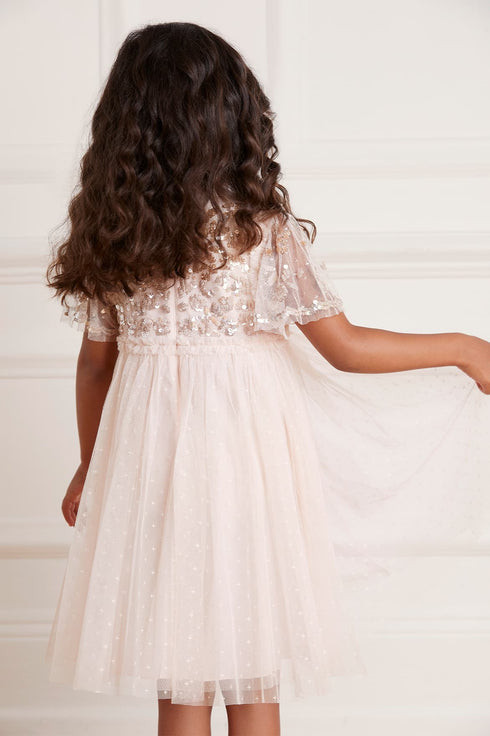 Lilybelle Sequin Kids Dress - Pink
