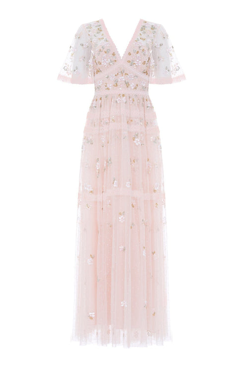 Shimmer Primrose Gown – Pink | Needle & Thread